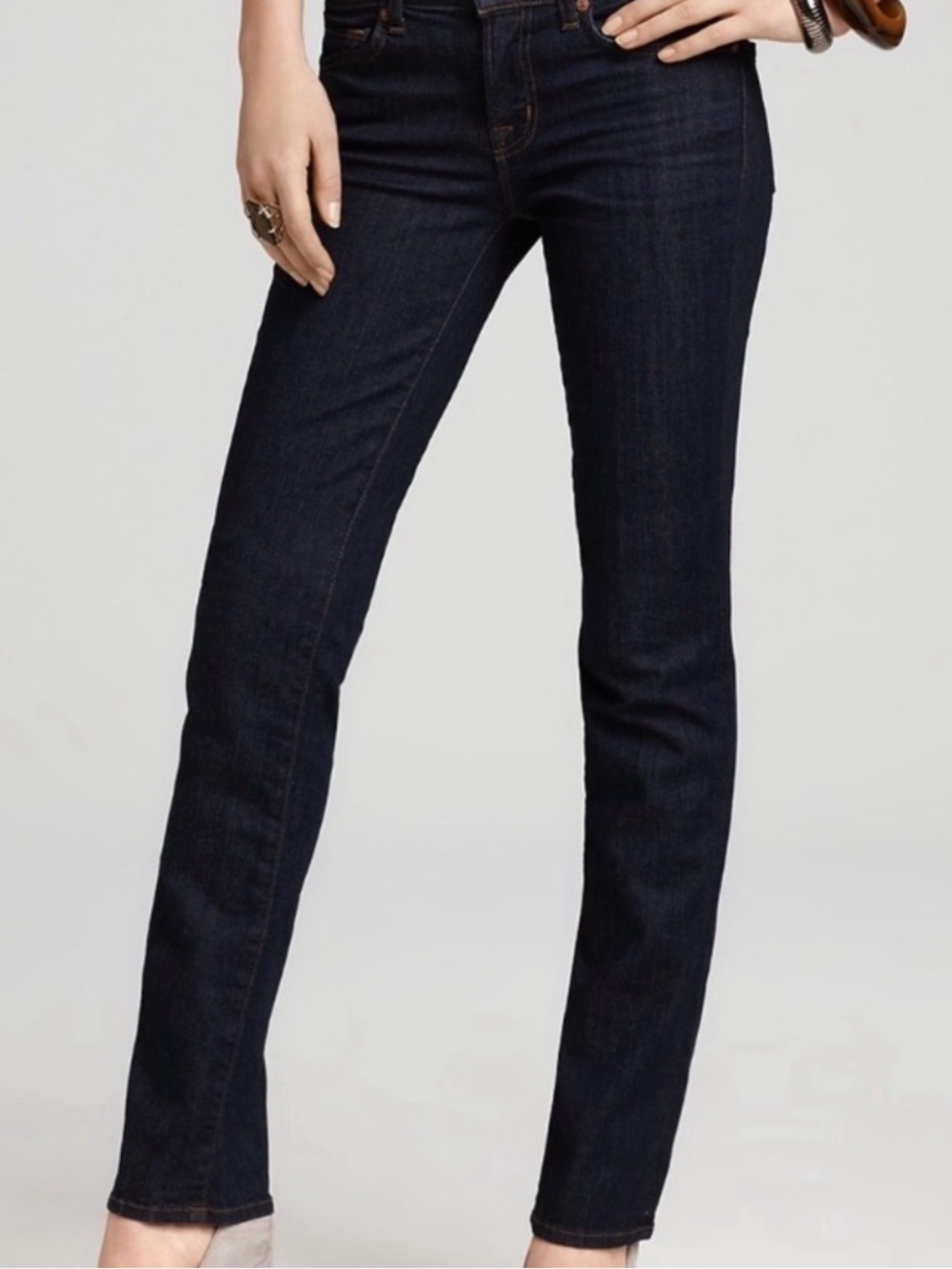 J Brand Women's Dark Indigo Straight Leg Jeans